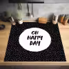 Quotes - Tekst - Oh happy day - Geluk Inductie beschermer vinyl 3mm middel -sfeer5