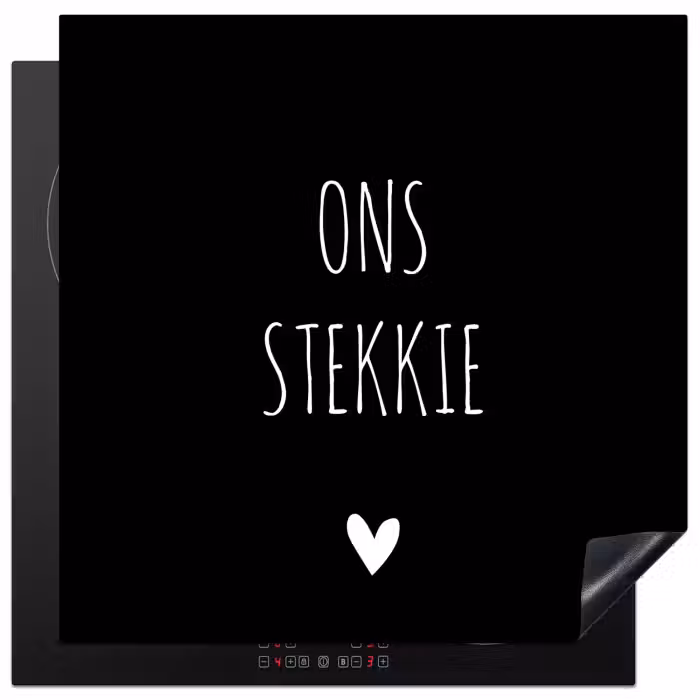 Quotes - Stekkie - Ons stekkie Inductie beschermer vinyl 3mm middel -3d