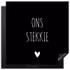 Quotes - Stekkie - Ons stekkie Inductie beschermer vinyl 3mm middel -3d