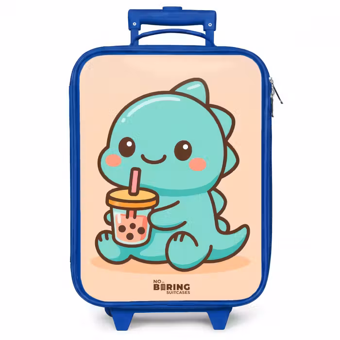 Kinderkoffer Blau - Kawai - Dino - Bubbletea
