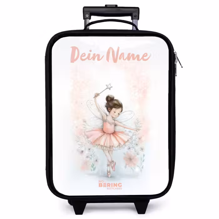 Kinderkoffer mit Name - Ballerina - Elfe - Fee