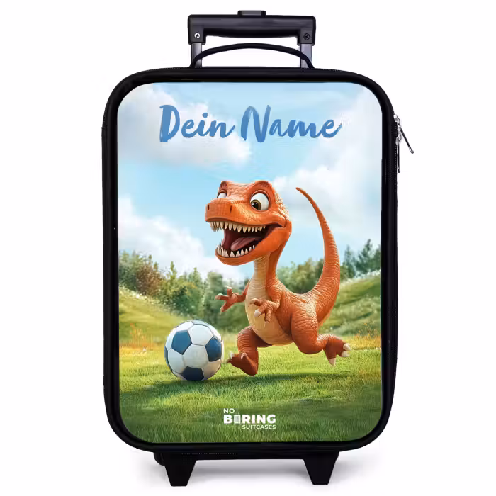 Kinderkoffer mit Name - Fußball - Dino - Sport