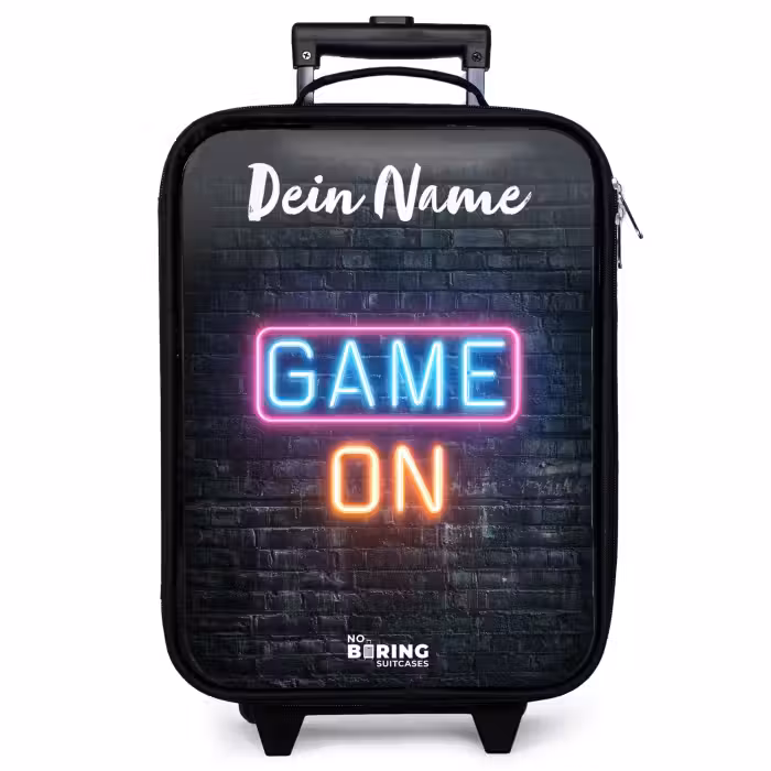 Kinderkoffer mit Name - Spiel - Neon - Wand