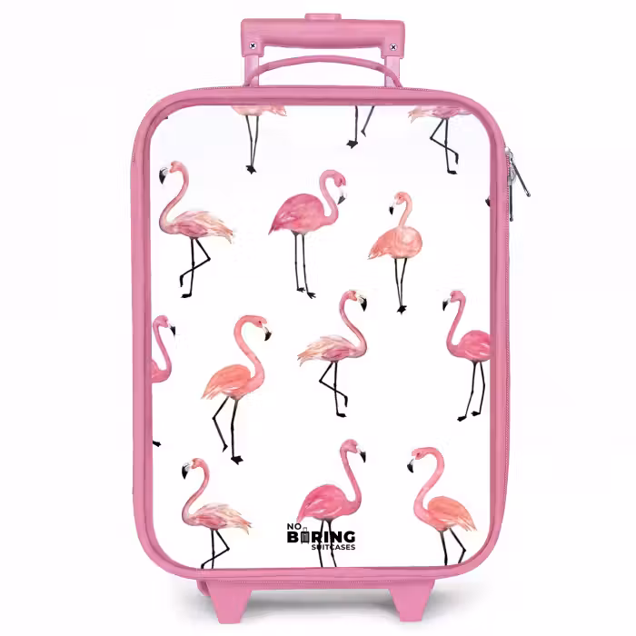 Kinderkoffer Rosa - Flamingo-Party