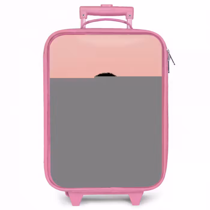Kinderkoffer Rosa - Pinguin - Punkte - Rosa - Minimalistisch