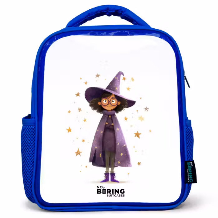 Kinderrucksack - Blau - Der violette Umhang des Zauberers
