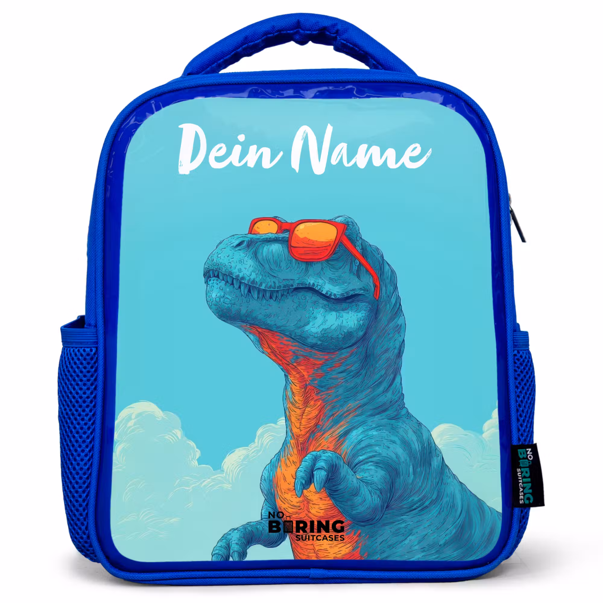 Kinderrucksack - Blau - Dino - Sonnenbrille - Blau