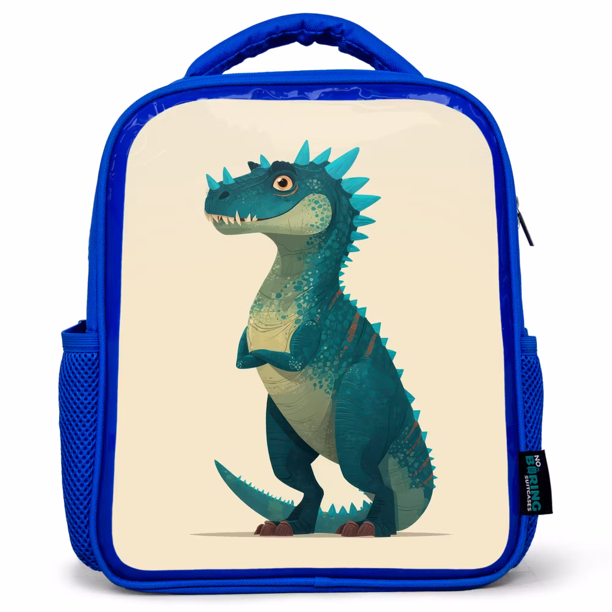 Kinderrucksack - Blau - Dinosaurier - Türkis - Stacheln