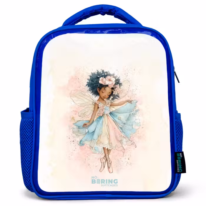 Kinderrucksack - Blau - Elf - Ballett - Farbenfroh