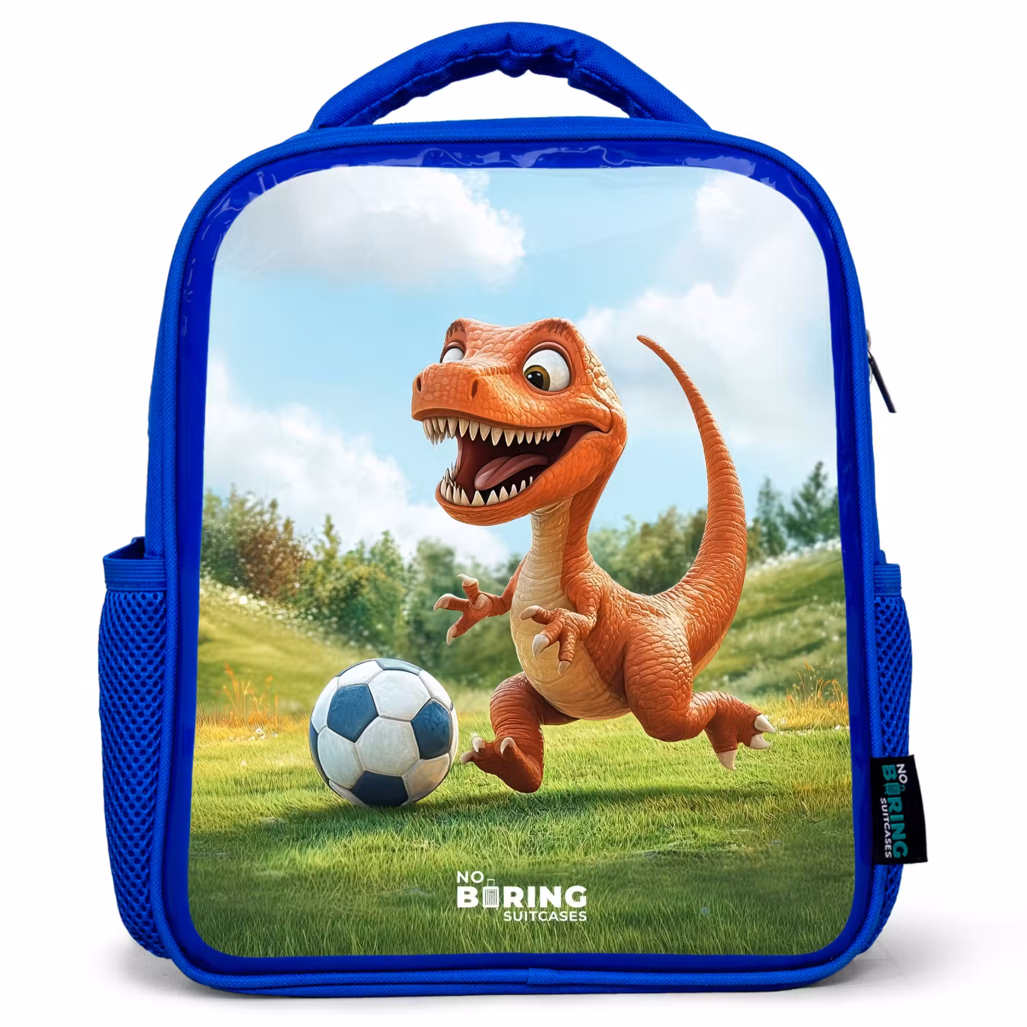 Kinderrucksack - Blau - Fußball - Dino - Sport