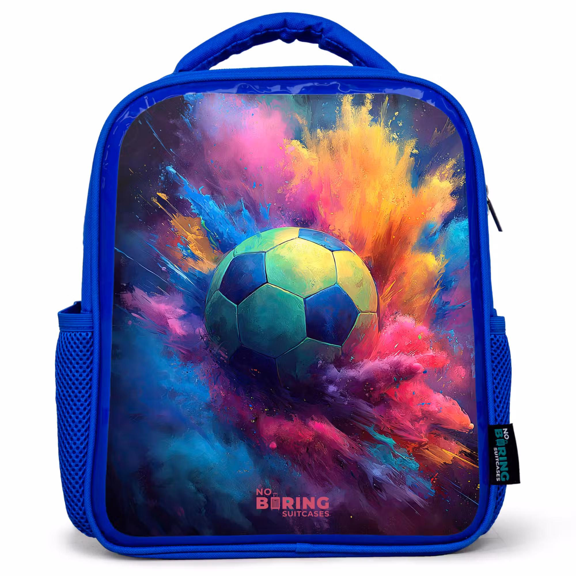 Kinderrucksack - Blau - Neon - Kugel - Farbenfroh