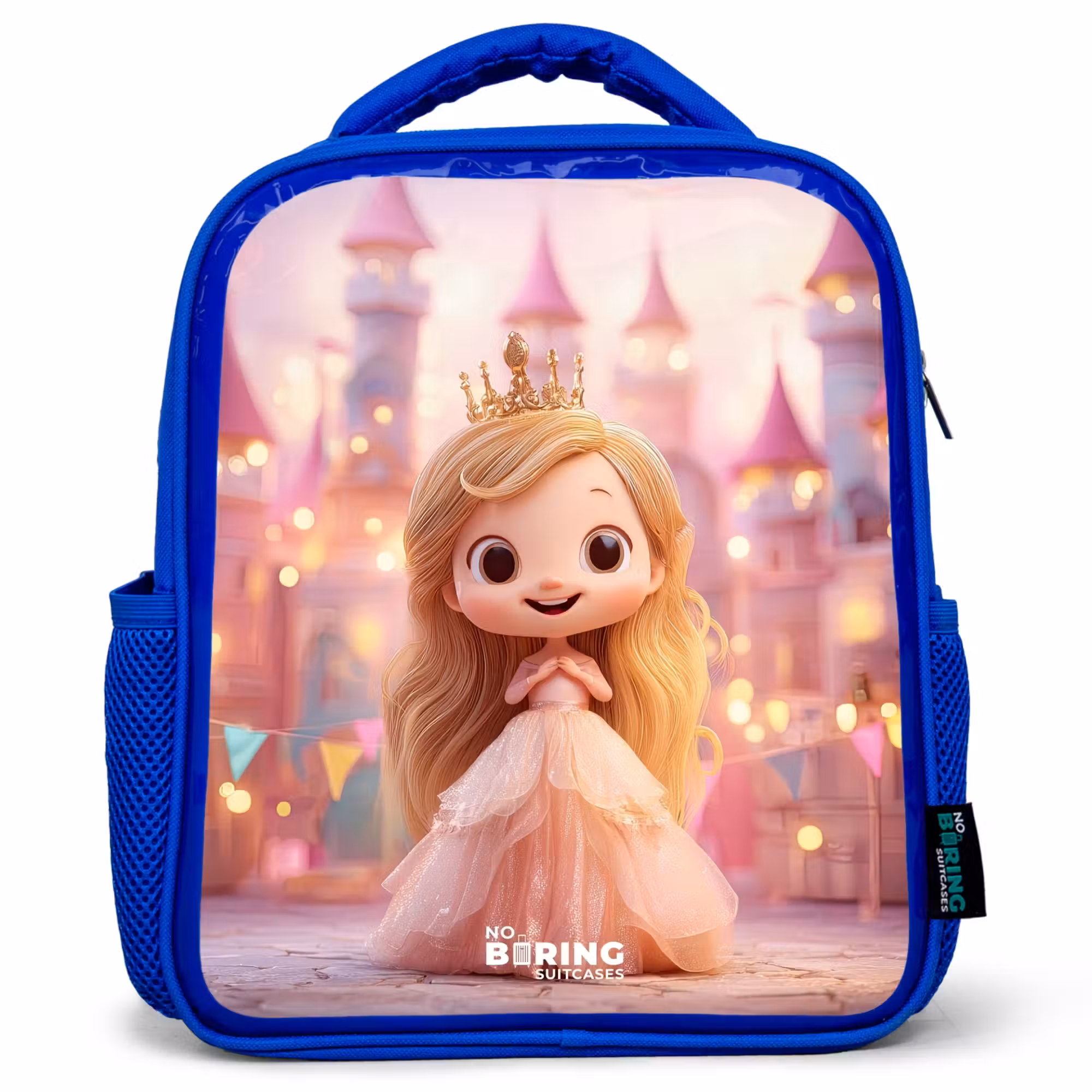 Kinderrucksack - Blau - Prinzessin - Rosa - Schloss