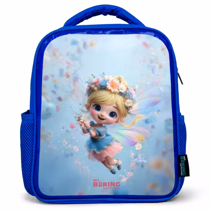Kinderrucksack - Blau - Schmetterling Fee in Flower Air