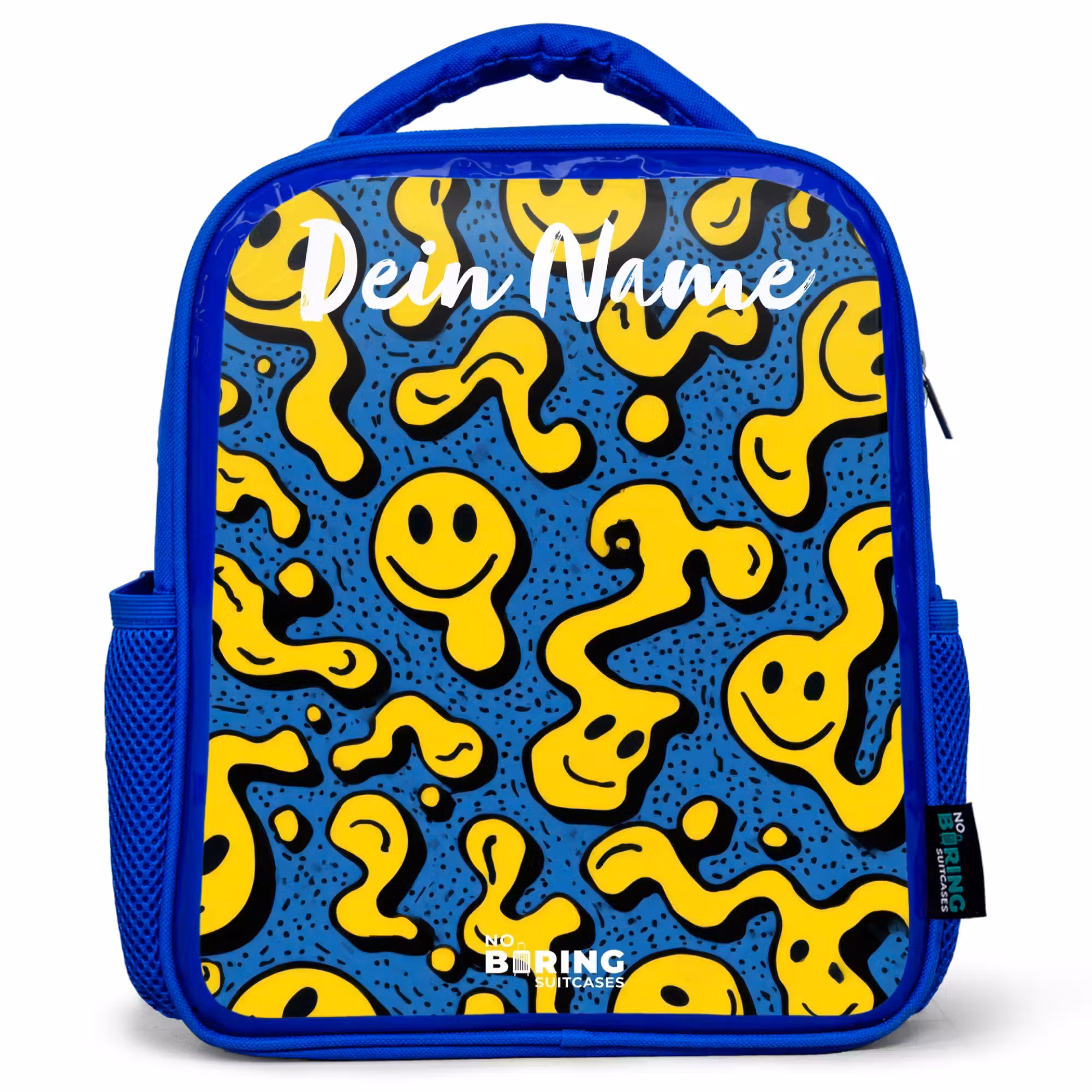Kinderrucksack - Blau - Smiley - Gelb - Blau
