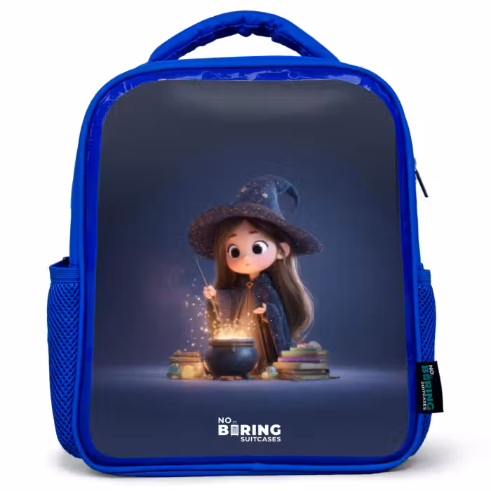 Kinderrucksack - Blau - Verwunschenes Mädchen mit Kessel