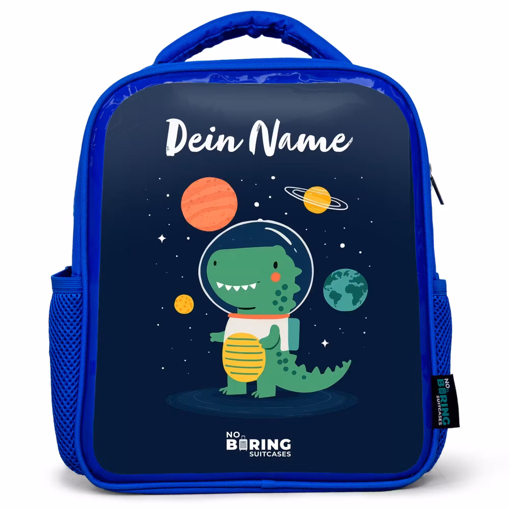 Kinderrucksack - Blau - Weltraum - Dino - Planeten - Sterne