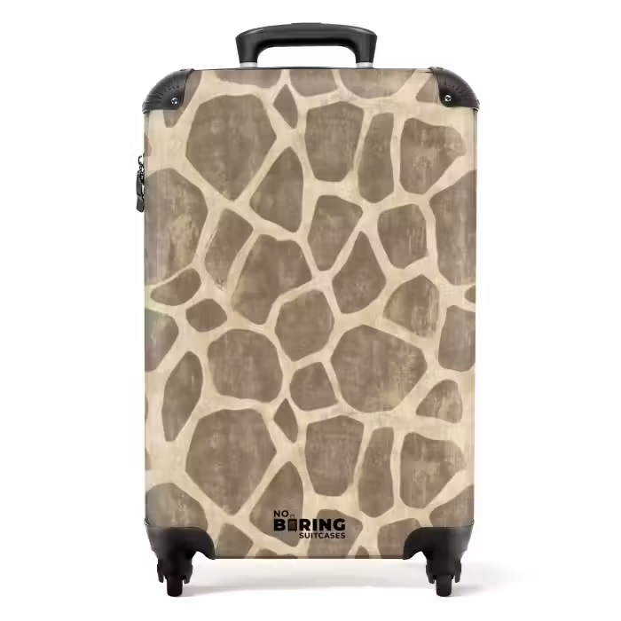Koffer - Giraffe - Klassisch - Braun