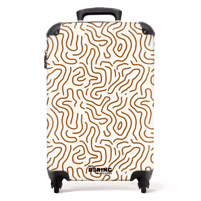 Koffer - Minimalistisch - Muster - Terrakotta