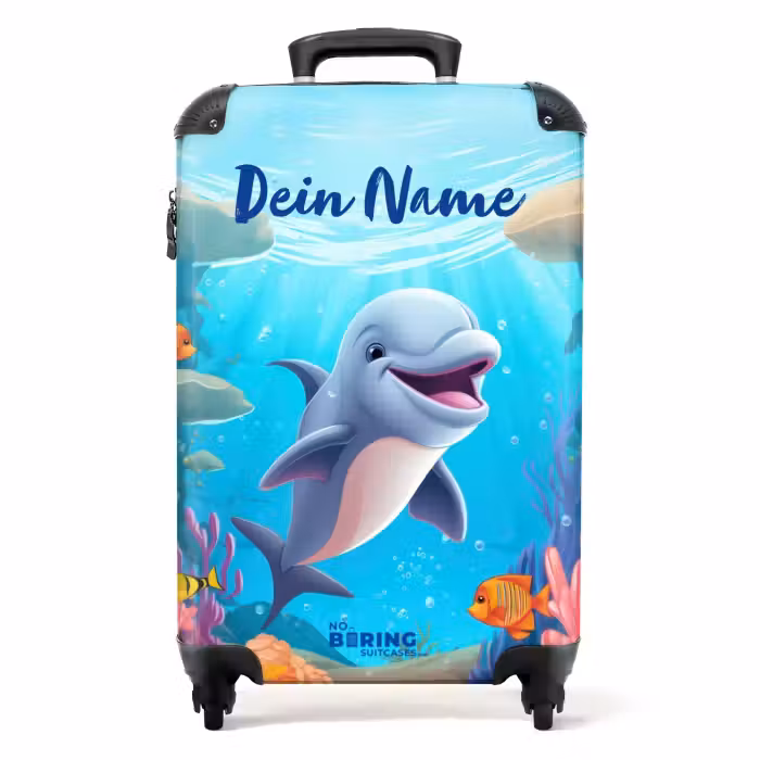 Koffer mit Name - Delfin Delfin