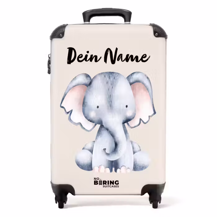 Koffer mit Name - Oane Elefant