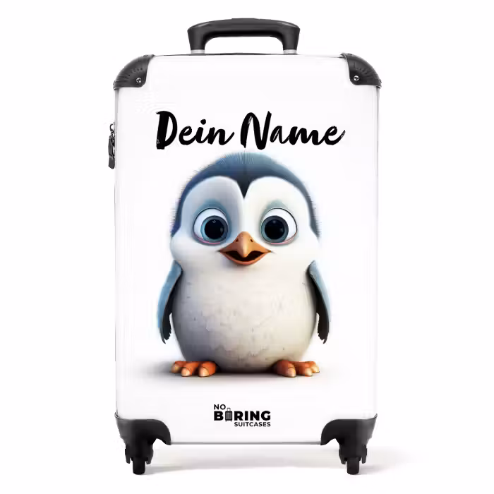 Koffer mit Name - Pippinpinguin