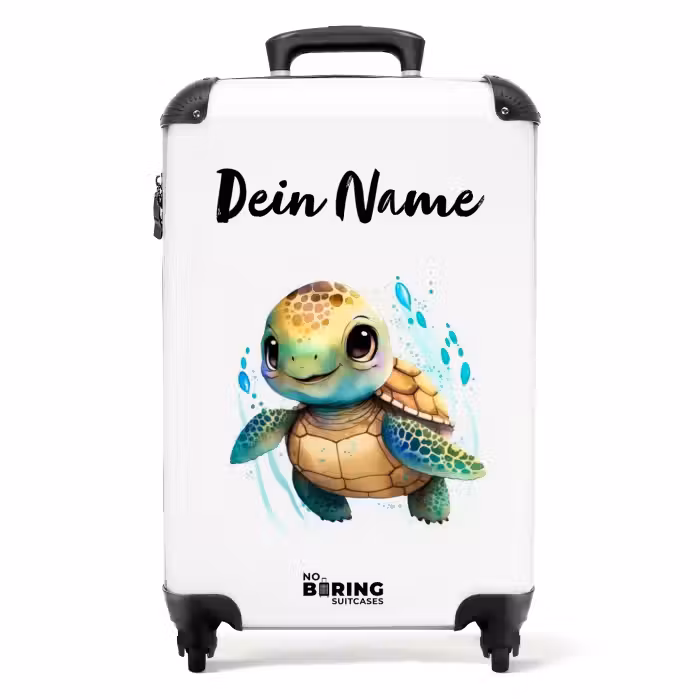 Koffer mit Name - Ziggy Meeresschildkröte