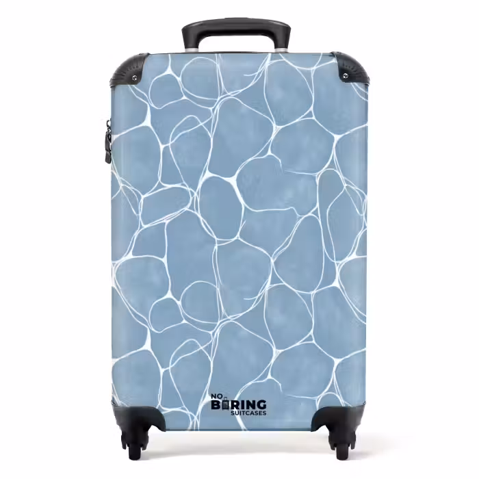 Koffer - Organisch - Muster - Blau