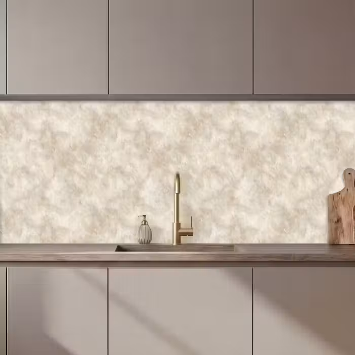 Küchenrückwand - Beige - Reliefstruktur - Naturstein