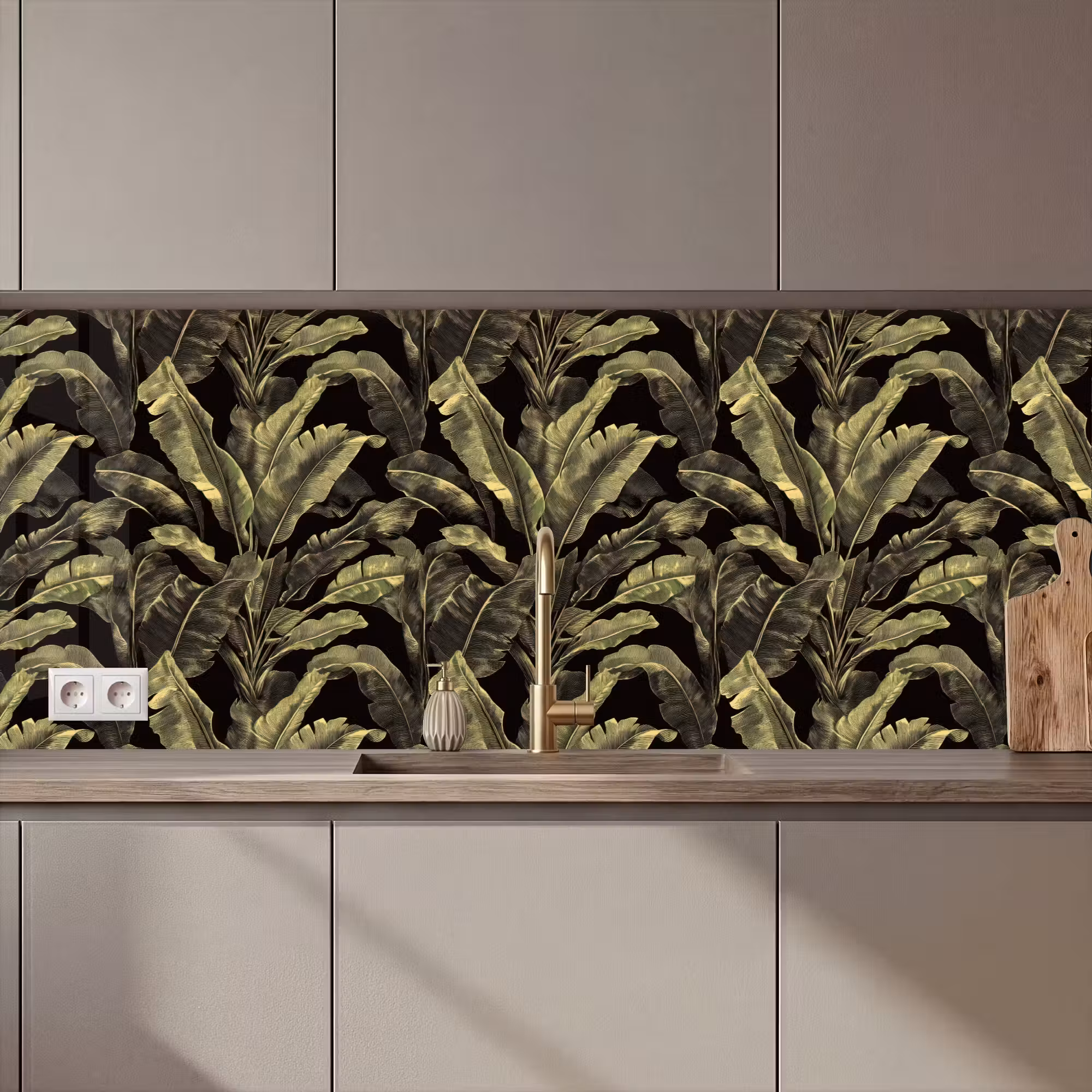 Küchenrückwand - Botanisch - Blätter - Grün
