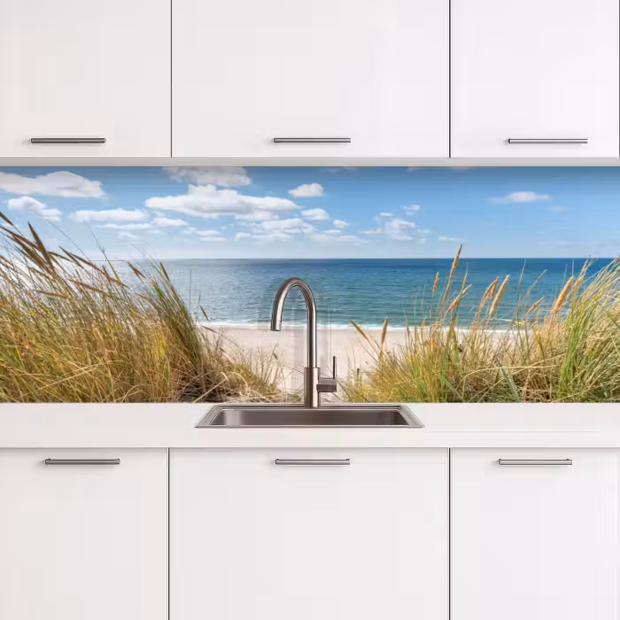 Küchenrückwand - Düne - Gras - Meer - Strand