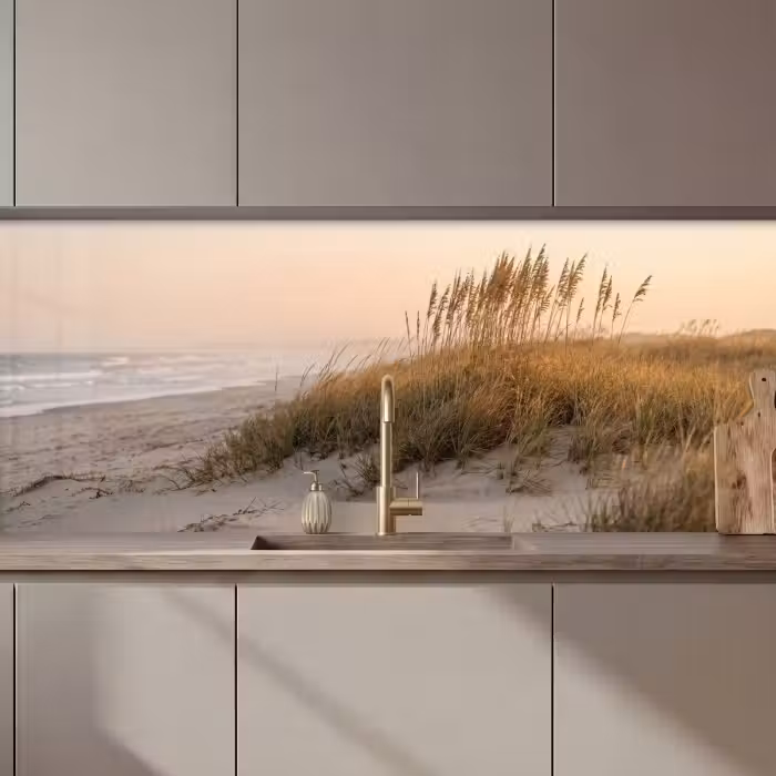 Küchenrückwand - Dünenlandschaft - Sonnenuntergang - Strand