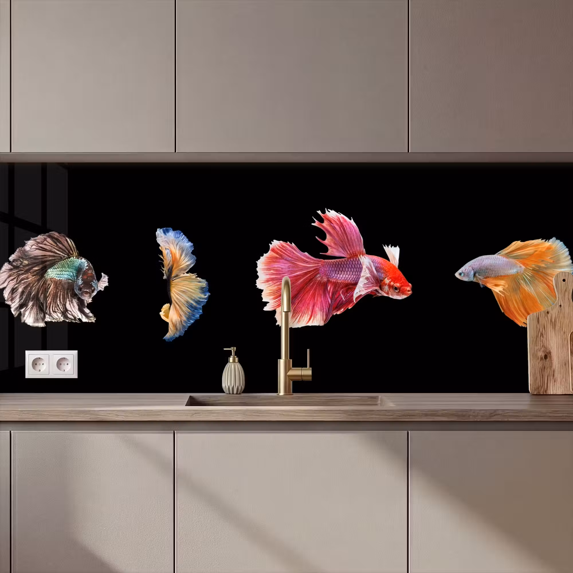 Küchenrückwand - Fische - Bunt - Tiere