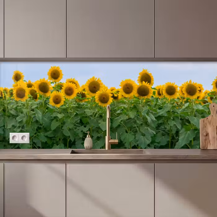 Küchenrückwand - Sonnenblumen - Gelb - Natur