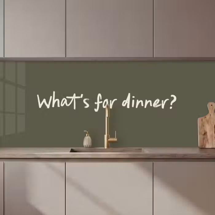 Personalisierbare Küchenrückwand - Was gibt es zum Abendessen?