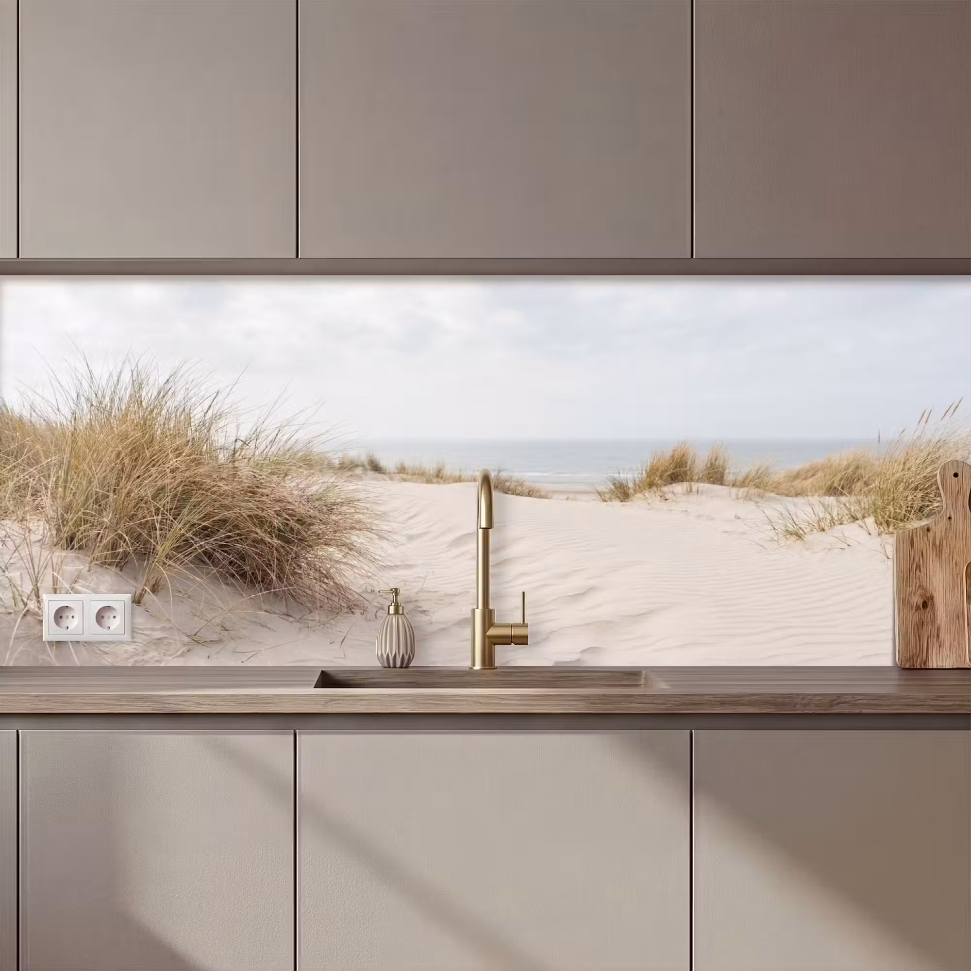Küchenrückwand - Wolken - Dünenlandschaft - Sand