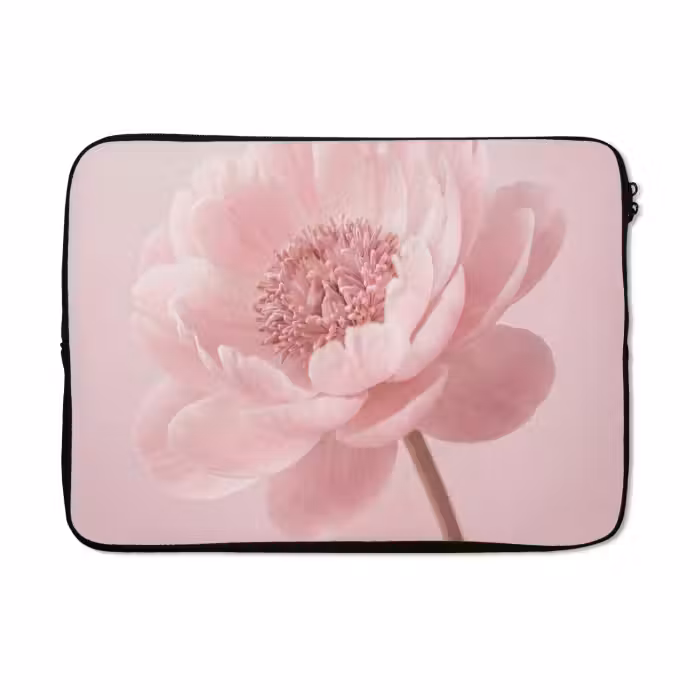 Laptop hülle - Blume - Pfingstrose - Rosa