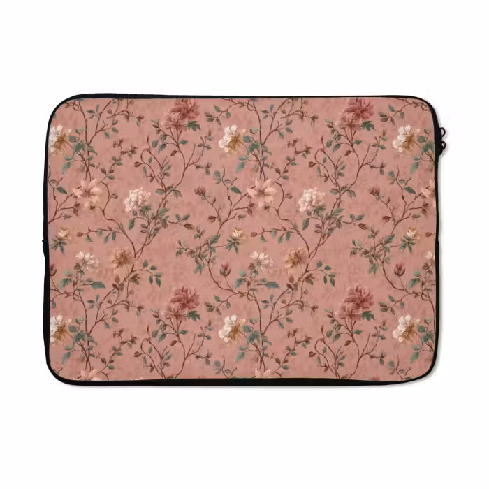 Laptop hülle - Botanisch - Blumen - Rosa