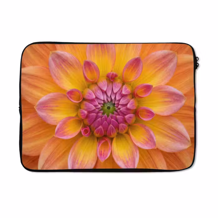 Laptop hülle - Dahlie - Blume - Orange