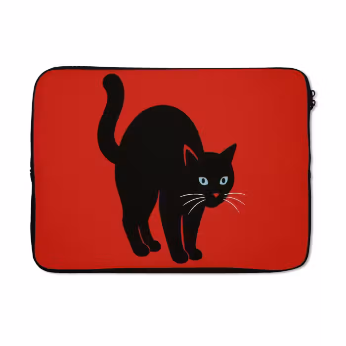 Laptop hülle - Katze - Schwarz - Schwanz