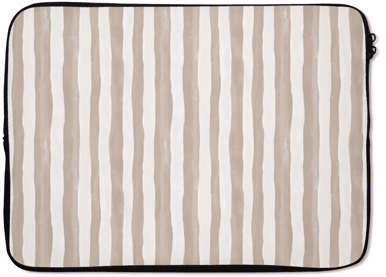 Laptop hülle - Minimalistisch - Streifen - Beige