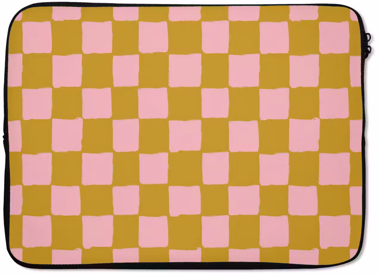 Laptop hülle - Muster - Quadratisch - Rosa