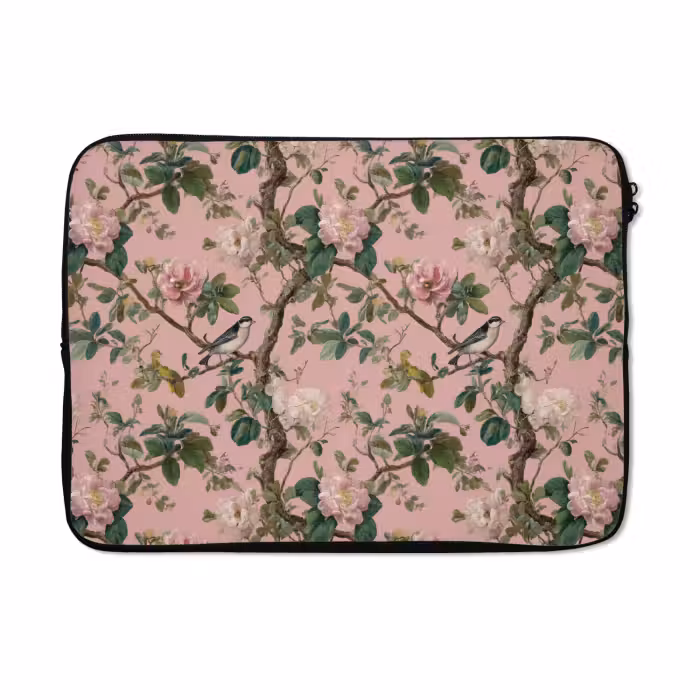 Laptop hülle - Pfingstrosen - Botanisch - Vogel