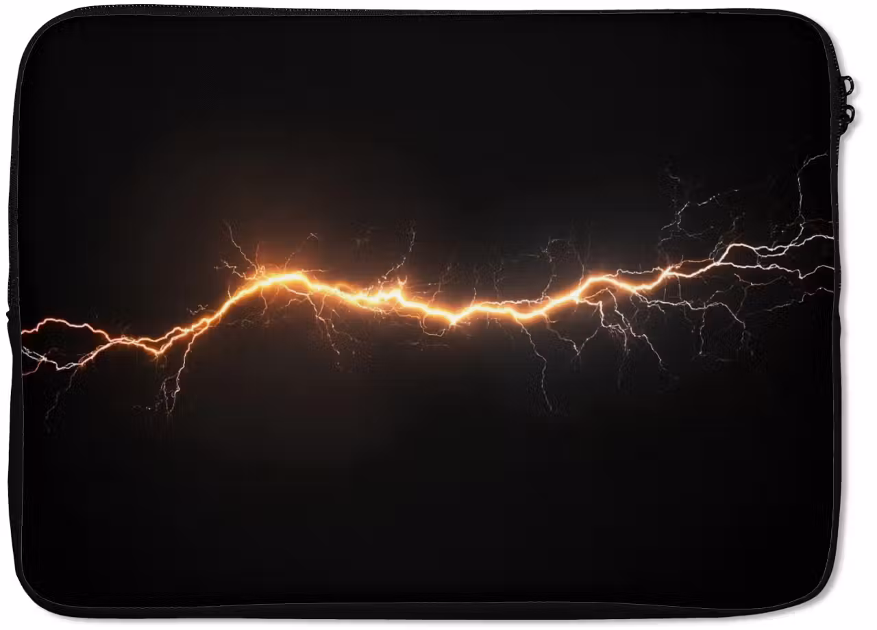 Laptop hülle - Spiele - Orange - Blitzlicht - Licht