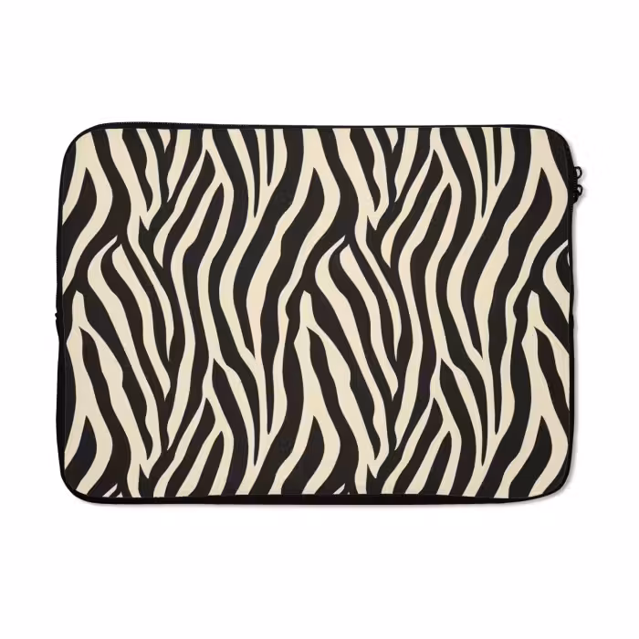 Laptop hülle - Zebra - Druck - Klassisch - Schwarz