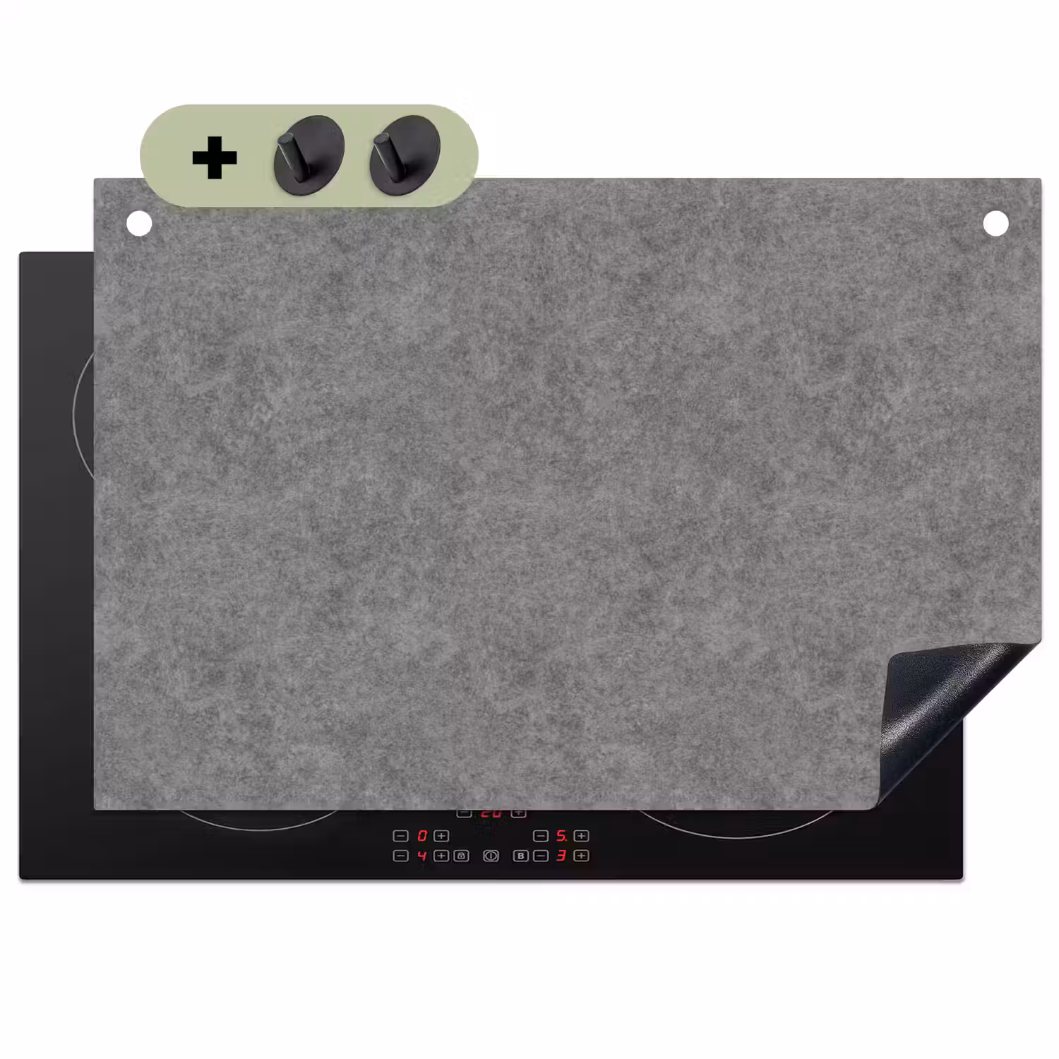 Beton - Textuur - Patronen Inductie beschemer met haakjes klein 777 -3d