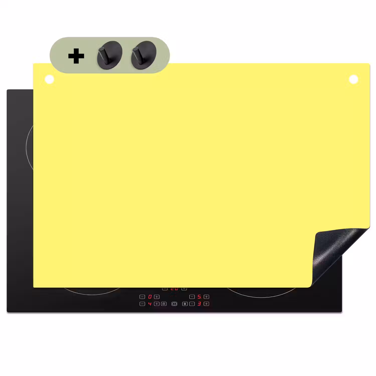 Buttery - Beige - Geel Inductie beschemer met haakjes klein 777 -3d