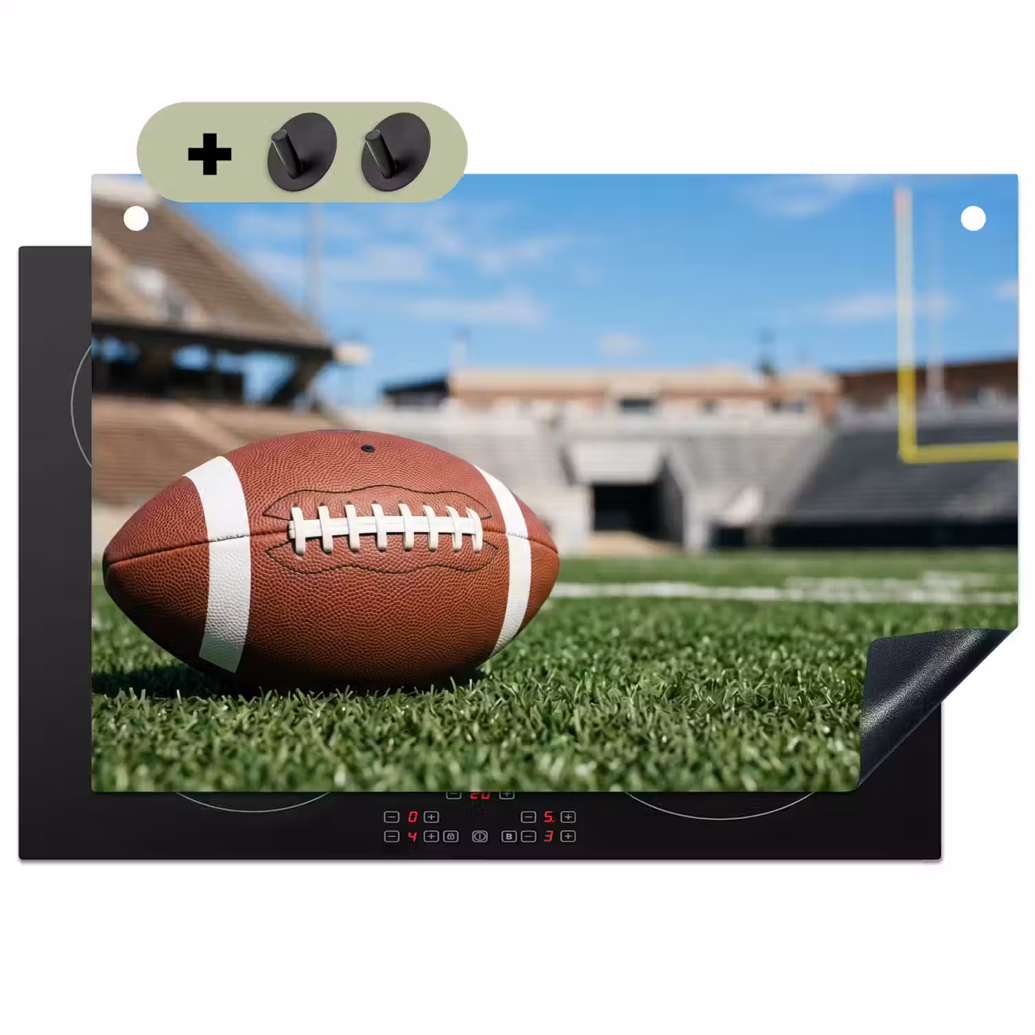 Football - Veld - Stadion - Sport Inductie beschemer met haakjes klein -3d