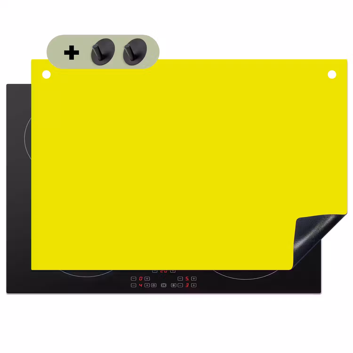 Bright - Canary - Geel Inductie beschemer met haakjes klein 777 -3d