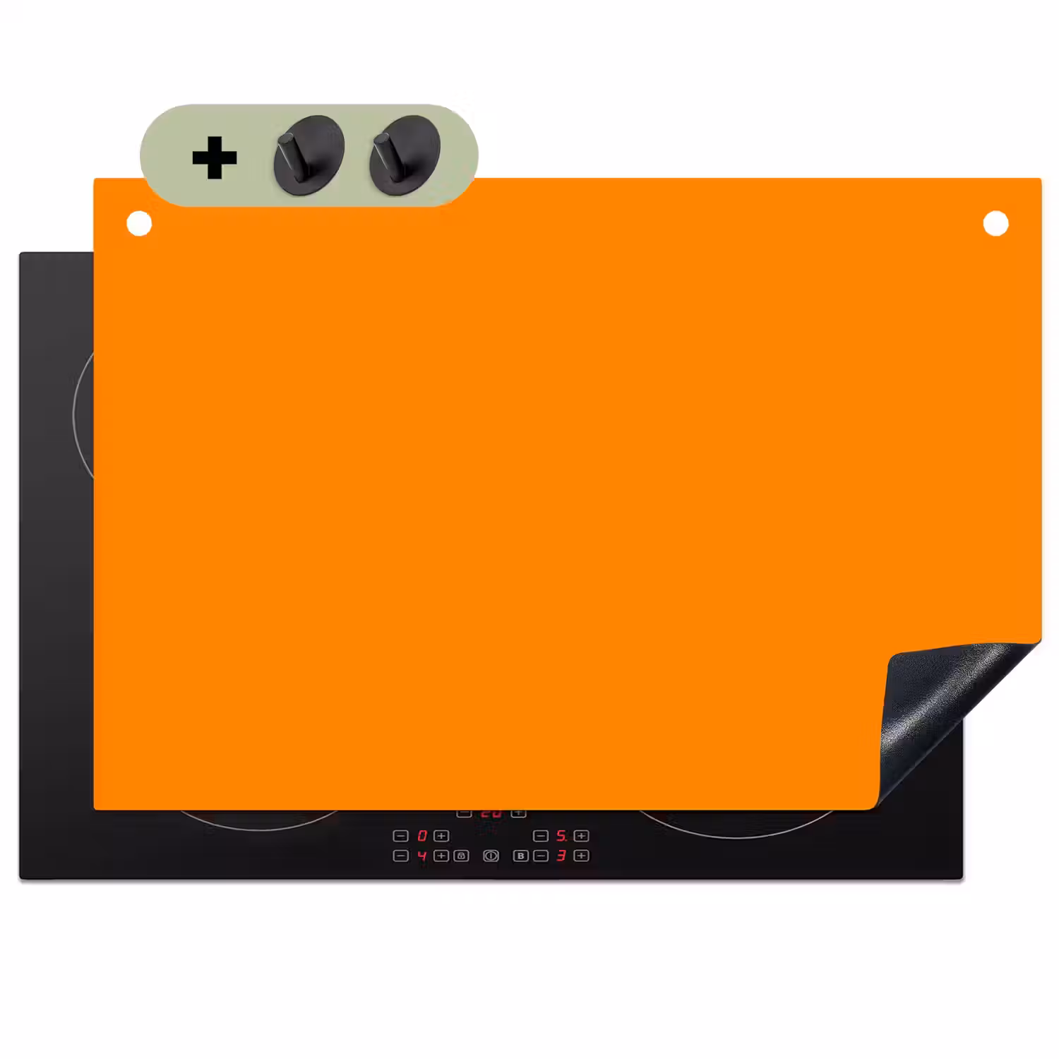 Marigold - Glow - Oranje Inductie beschemer met haakjes klein 777 -3d