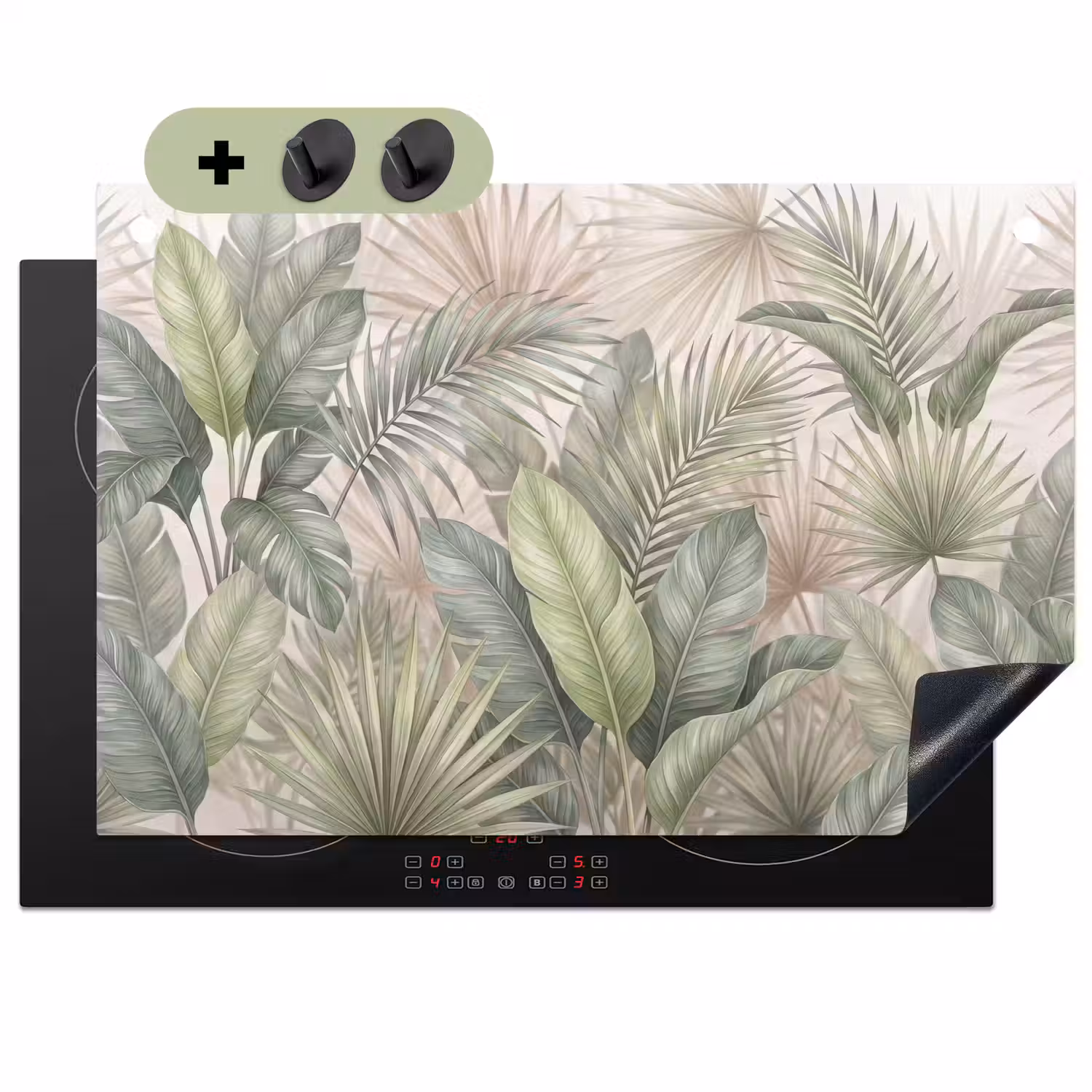 Planten - Tropisch - Bladeren - Groen - Natuur Inductie beschemer met haakjes klein -3d